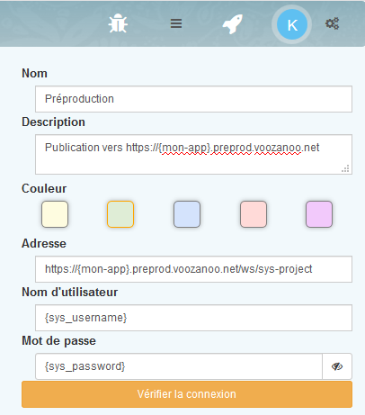 Image of publication config